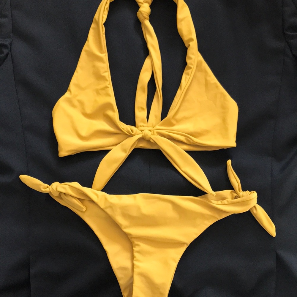 Mikoh Swim - bottoms - NEW - mustard yellow